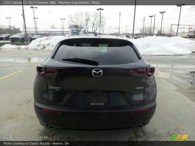Machine Gray Metallic / Black 2022 Mazda CX-30 S Premium AWD