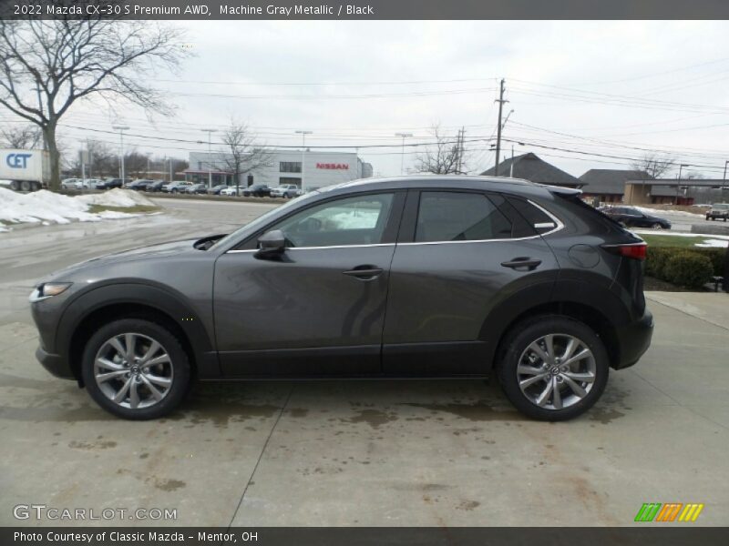 Machine Gray Metallic / Black 2022 Mazda CX-30 S Premium AWD