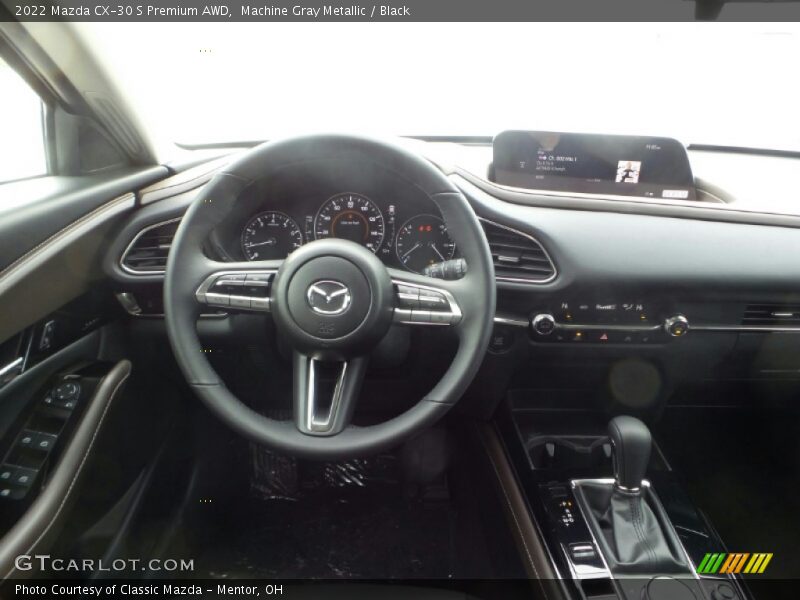Machine Gray Metallic / Black 2022 Mazda CX-30 S Premium AWD