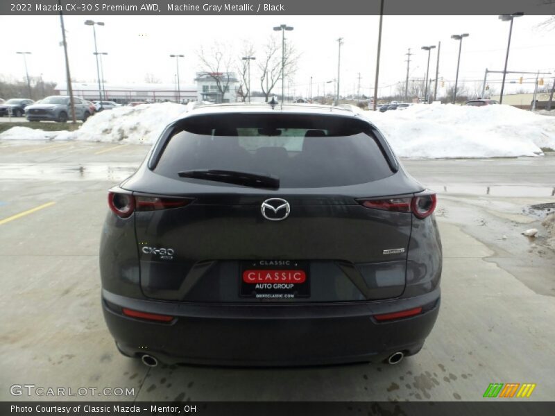 Machine Gray Metallic / Black 2022 Mazda CX-30 S Premium AWD