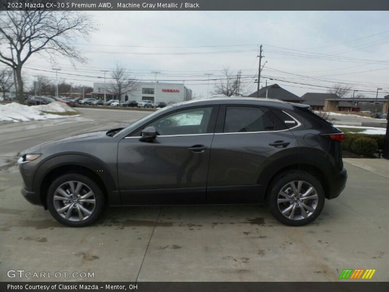 Machine Gray Metallic / Black 2022 Mazda CX-30 S Premium AWD