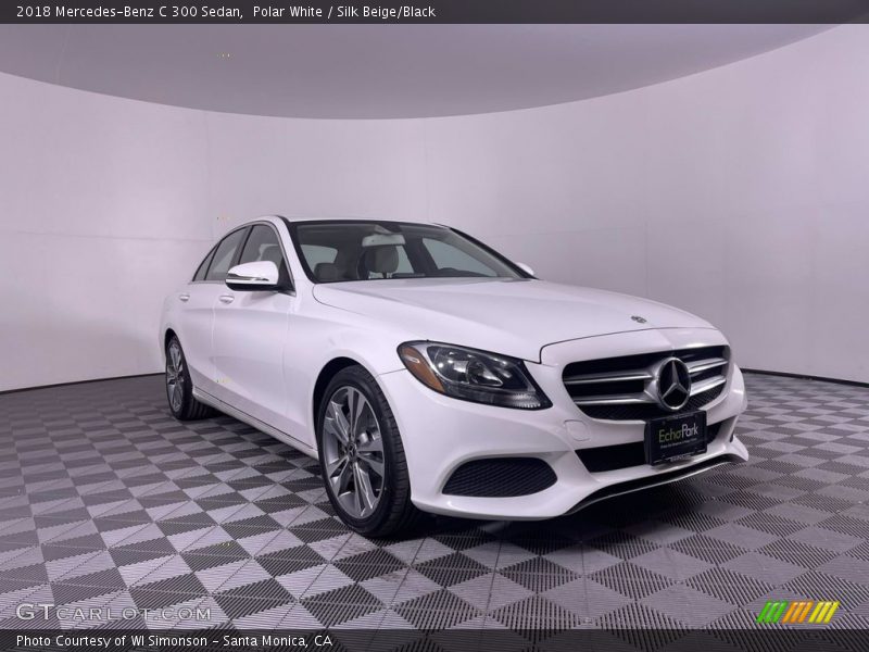 Polar White / Silk Beige/Black 2018 Mercedes-Benz C 300 Sedan