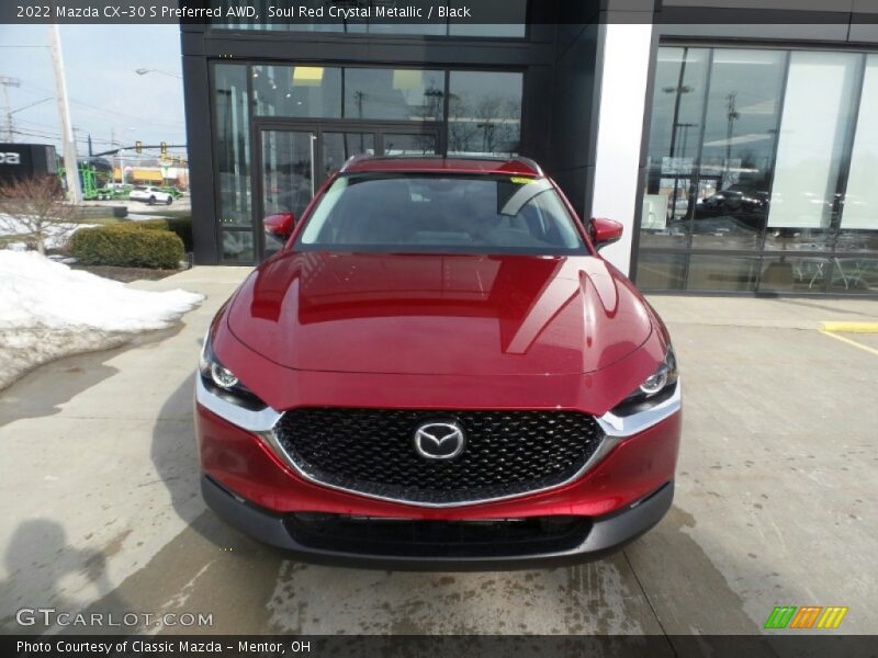 Soul Red Crystal Metallic / Black 2022 Mazda CX-30 S Preferred AWD