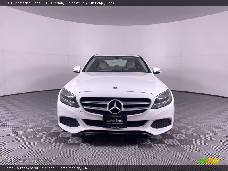 Polar White / Silk Beige/Black 2018 Mercedes-Benz C 300 Sedan