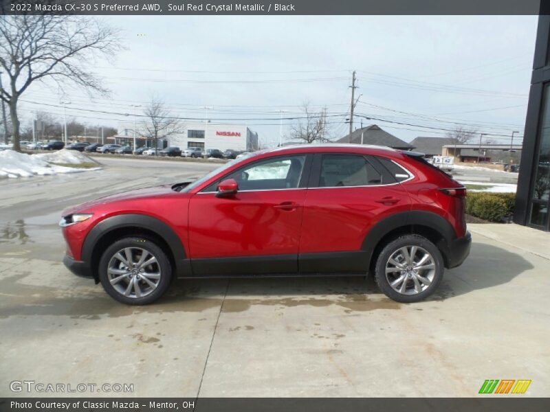 Soul Red Crystal Metallic / Black 2022 Mazda CX-30 S Preferred AWD