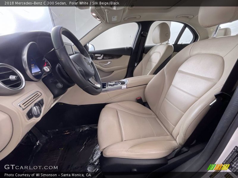 Polar White / Silk Beige/Black 2018 Mercedes-Benz C 300 Sedan