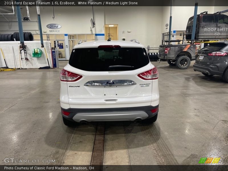 White Platinum / Medium Light Stone 2014 Ford Escape Titanium 1.6L EcoBoost