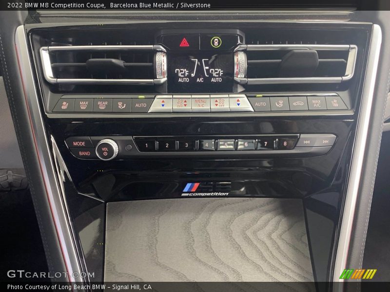 Controls of 2022 M8 Competition Coupe