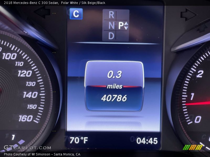 Polar White / Silk Beige/Black 2018 Mercedes-Benz C 300 Sedan