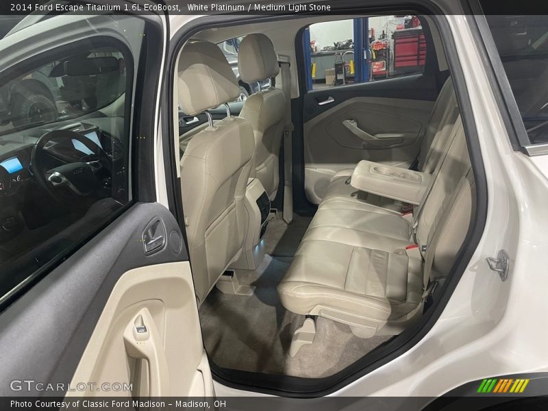 White Platinum / Medium Light Stone 2014 Ford Escape Titanium 1.6L EcoBoost