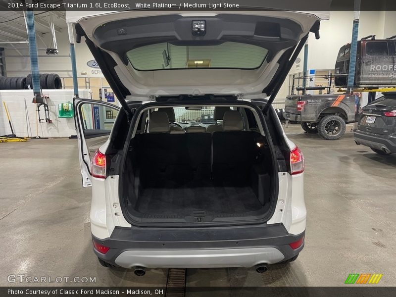 White Platinum / Medium Light Stone 2014 Ford Escape Titanium 1.6L EcoBoost