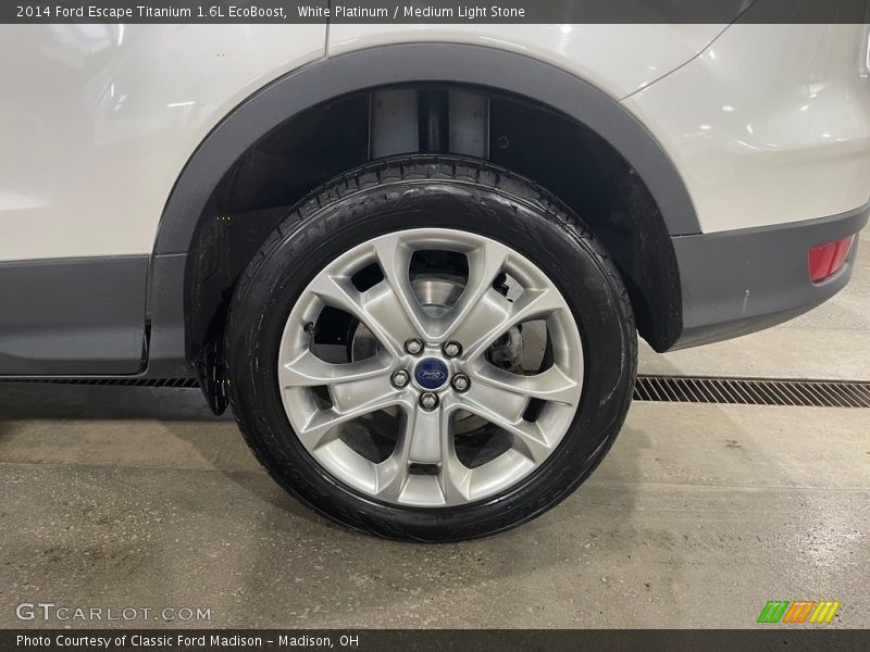 White Platinum / Medium Light Stone 2014 Ford Escape Titanium 1.6L EcoBoost