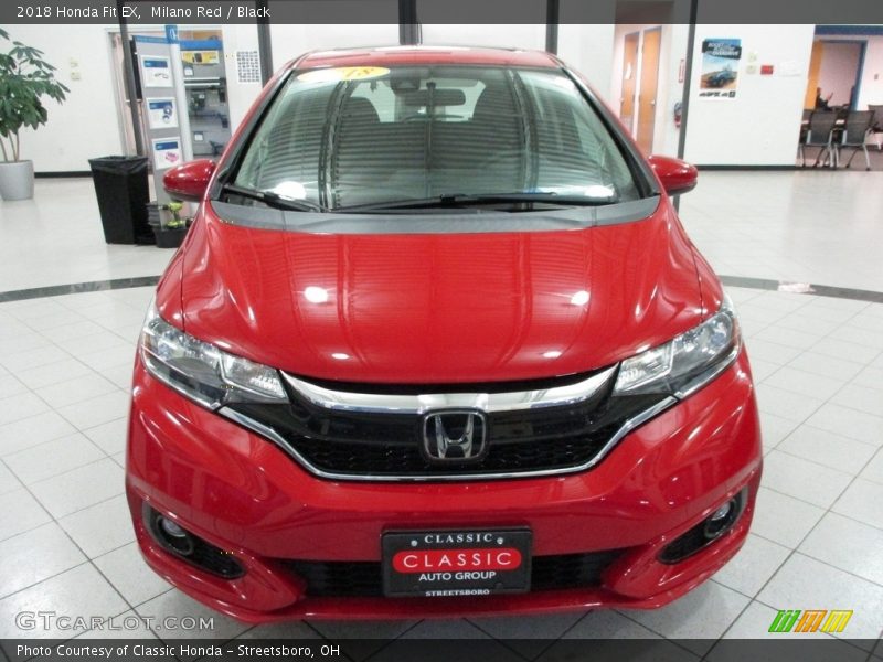 Milano Red / Black 2018 Honda Fit EX