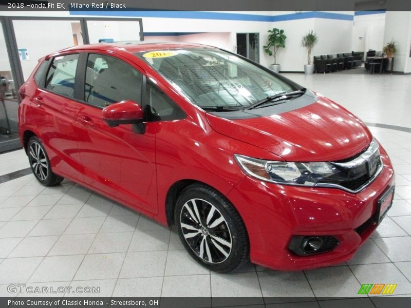 Milano Red / Black 2018 Honda Fit EX