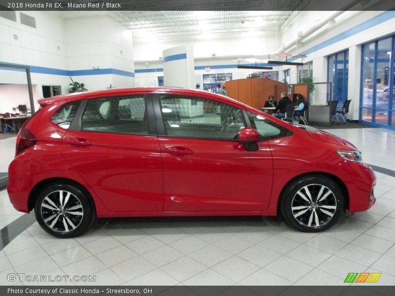 Milano Red / Black 2018 Honda Fit EX