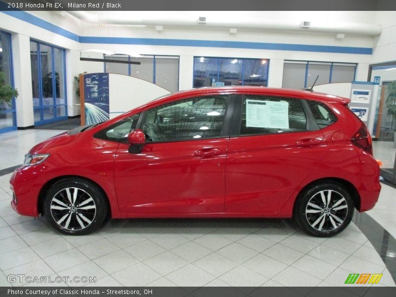 Milano Red / Black 2018 Honda Fit EX