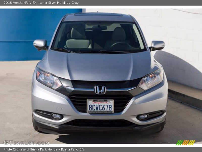 Lunar Silver Metallic / Gray 2018 Honda HR-V EX
