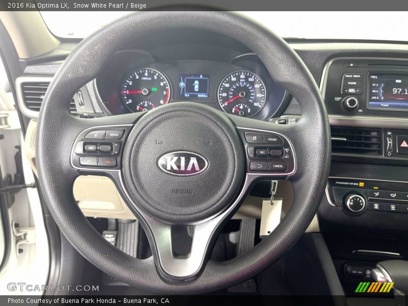  2016 Optima LX Steering Wheel