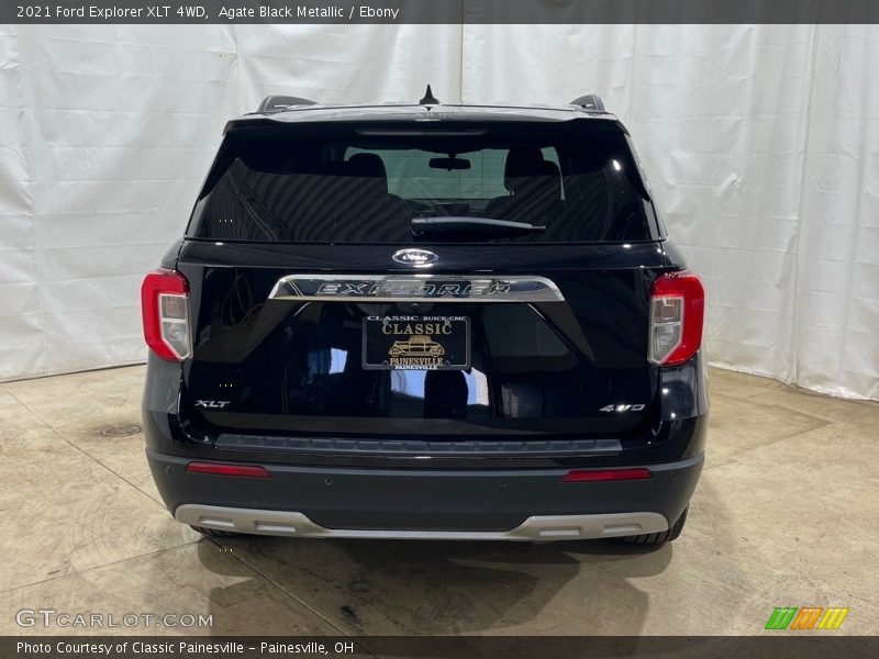 Agate Black Metallic / Ebony 2021 Ford Explorer XLT 4WD