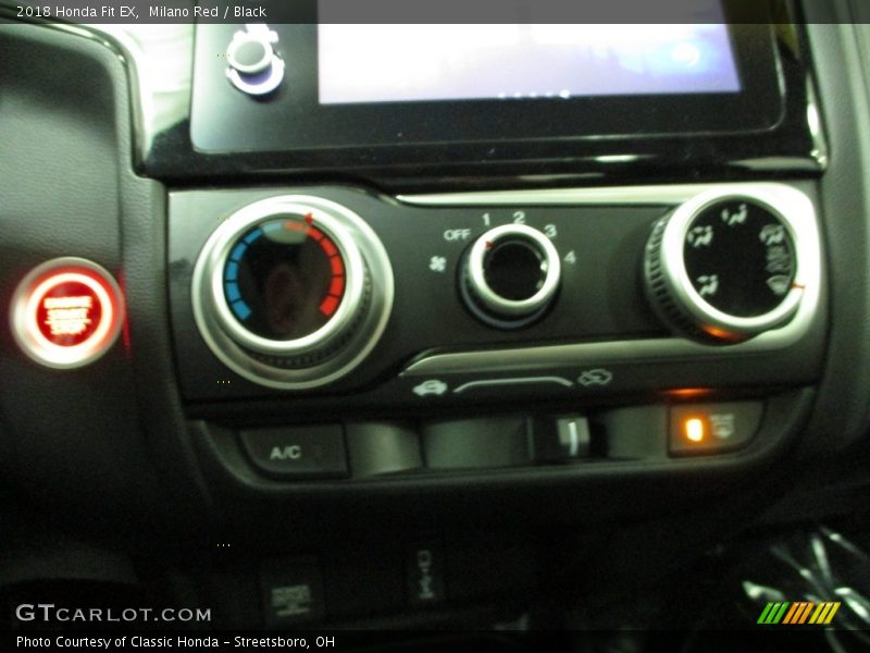 Milano Red / Black 2018 Honda Fit EX