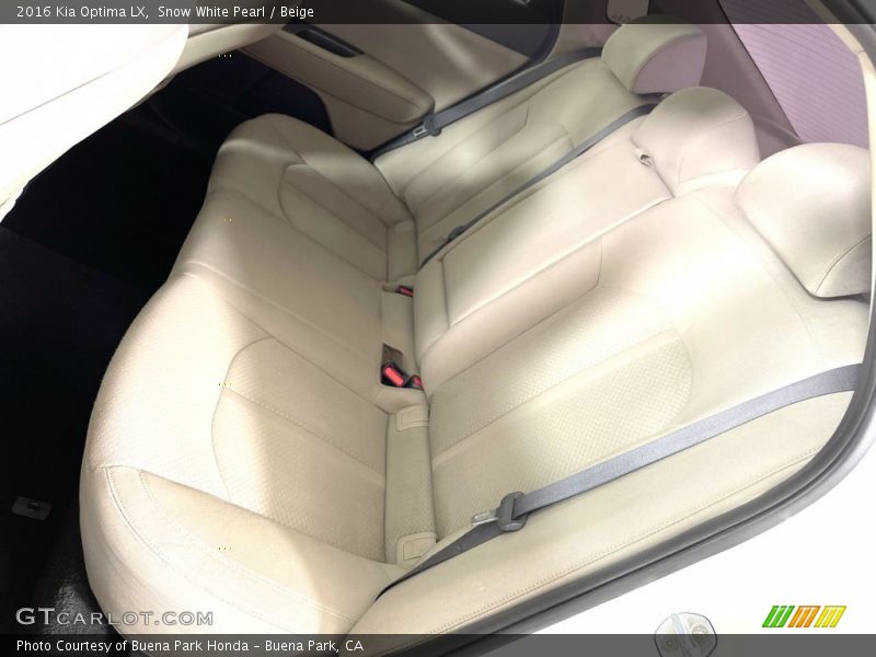 Snow White Pearl / Beige 2016 Kia Optima LX