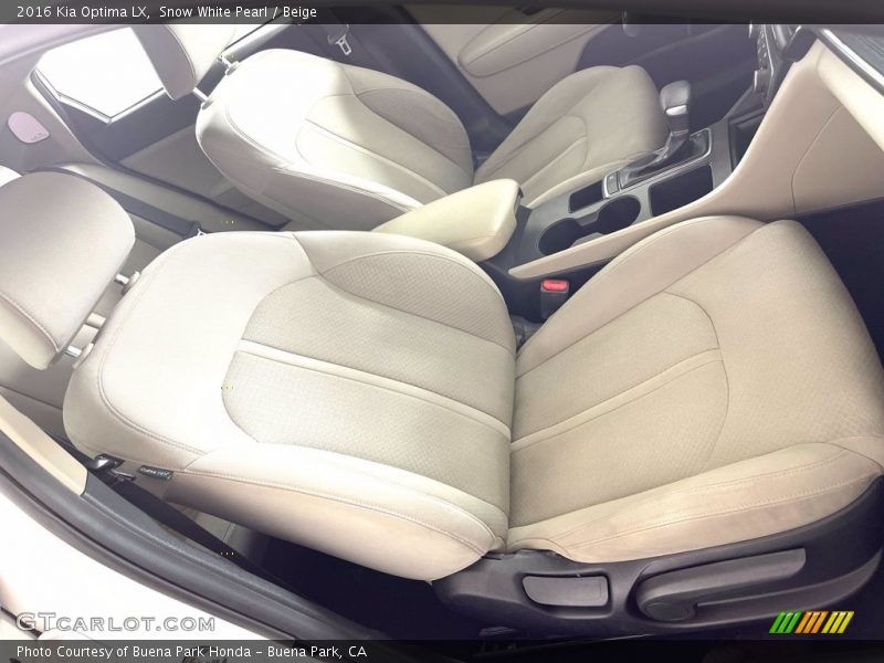 Snow White Pearl / Beige 2016 Kia Optima LX