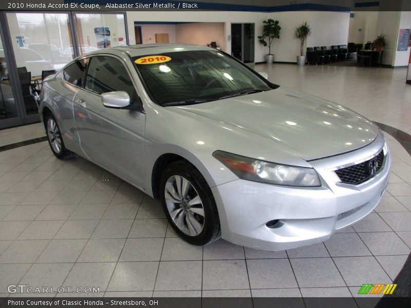 Alabaster Silver Metallic / Black 2010 Honda Accord EX Coupe