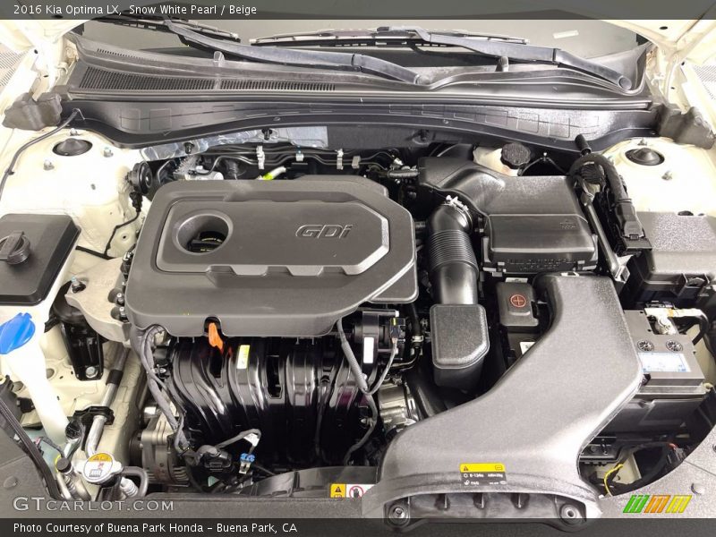  2016 Optima LX Engine - 2.4 Liter GDI DOHC 16-Valve Dual-CVVT 4 Cylinder