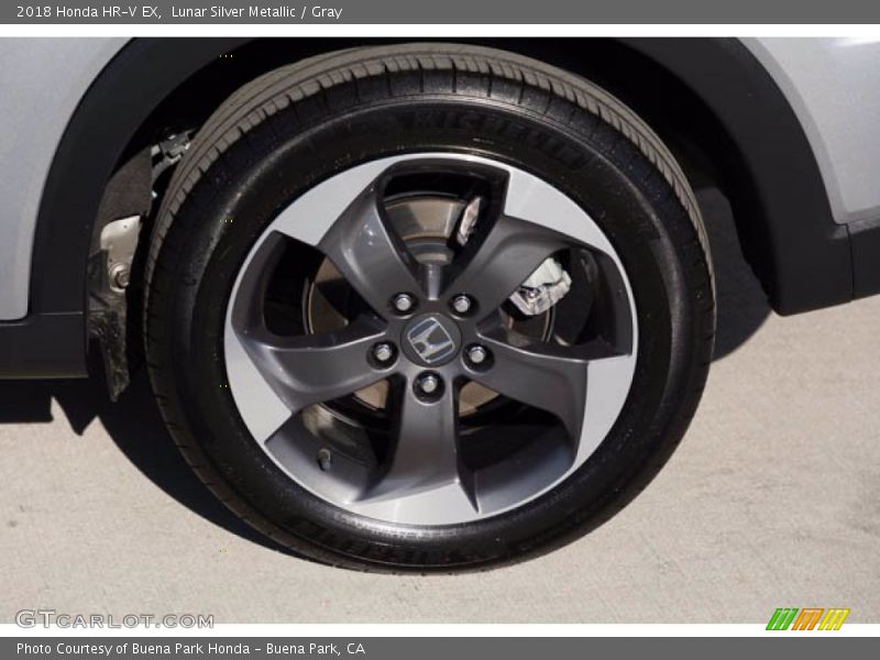 Lunar Silver Metallic / Gray 2018 Honda HR-V EX