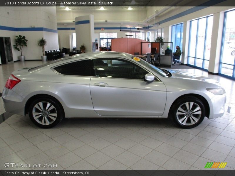 Alabaster Silver Metallic / Black 2010 Honda Accord EX Coupe