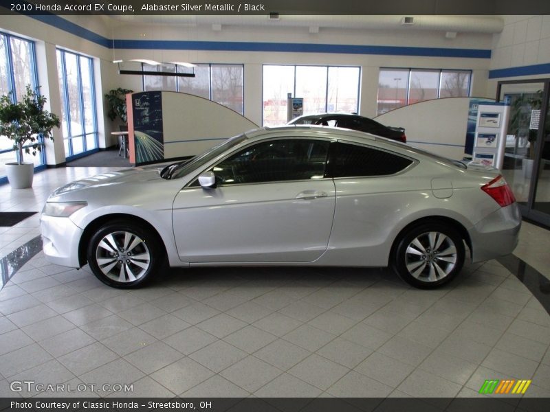 Alabaster Silver Metallic / Black 2010 Honda Accord EX Coupe