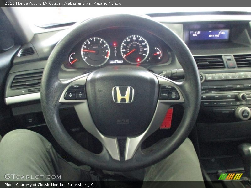 Alabaster Silver Metallic / Black 2010 Honda Accord EX Coupe