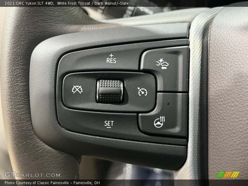 White Frost Tricoat / Dark Walnut/­Slate 2021 GMC Yukon SLT 4WD
