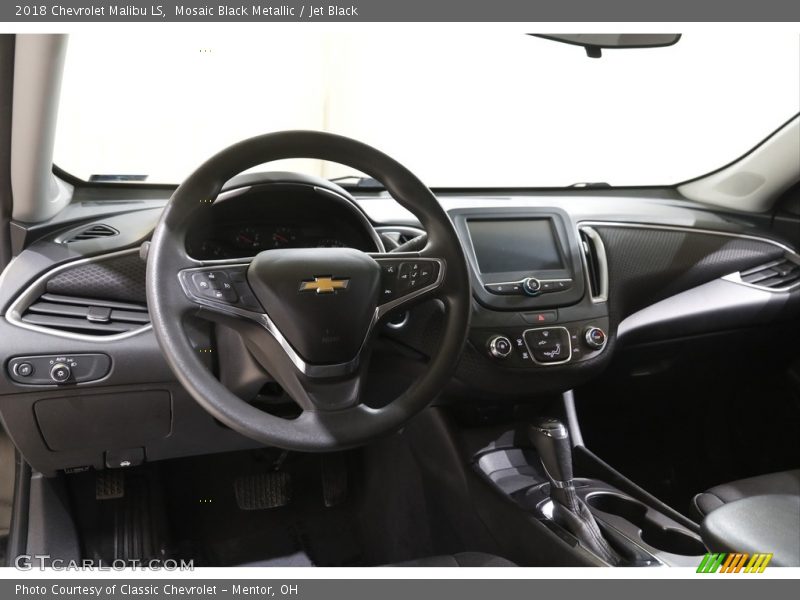 Mosaic Black Metallic / Jet Black 2018 Chevrolet Malibu LS