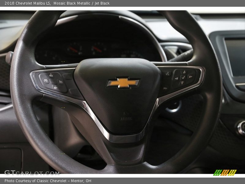 Mosaic Black Metallic / Jet Black 2018 Chevrolet Malibu LS