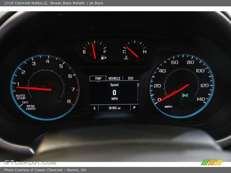 Mosaic Black Metallic / Jet Black 2018 Chevrolet Malibu LS