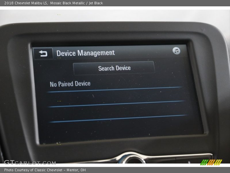 Mosaic Black Metallic / Jet Black 2018 Chevrolet Malibu LS