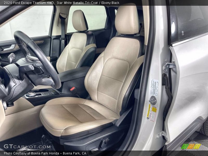 Star White Metallic Tri-Coat / Ebony Black 2020 Ford Escape Titanium 4WD