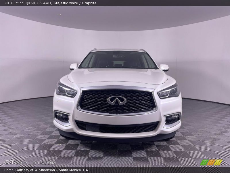 Majestic White / Graphite 2018 Infiniti QX60 3.5 AWD