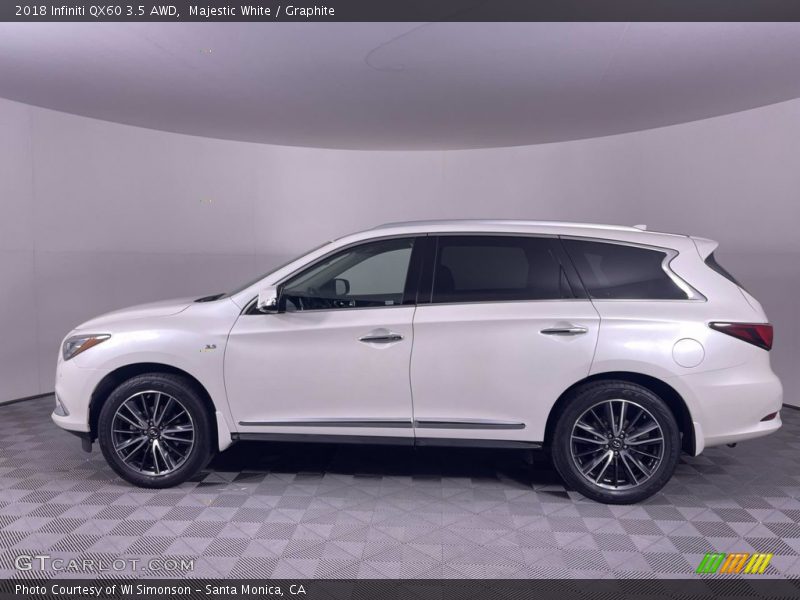 Majestic White / Graphite 2018 Infiniti QX60 3.5 AWD