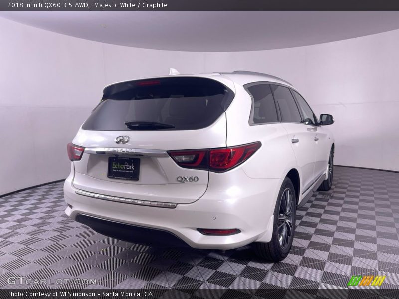 Majestic White / Graphite 2018 Infiniti QX60 3.5 AWD
