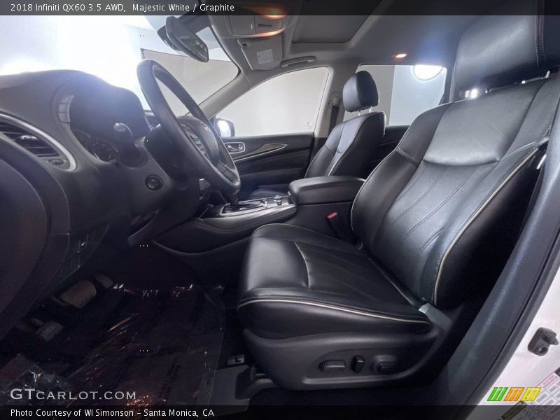Majestic White / Graphite 2018 Infiniti QX60 3.5 AWD