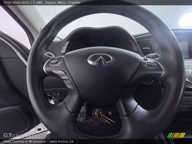 Majestic White / Graphite 2018 Infiniti QX60 3.5 AWD