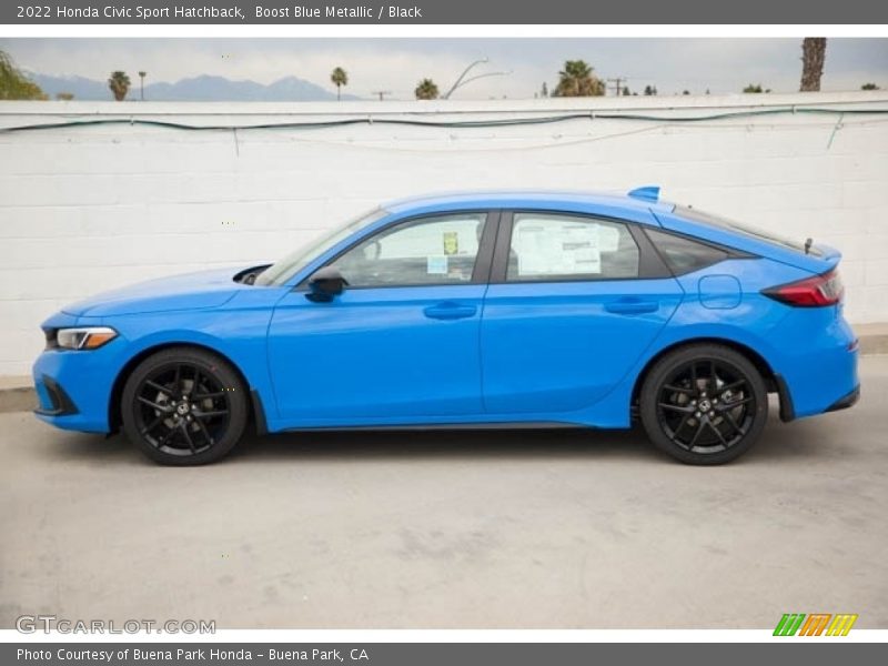  2022 Civic Sport Hatchback Boost Blue Metallic