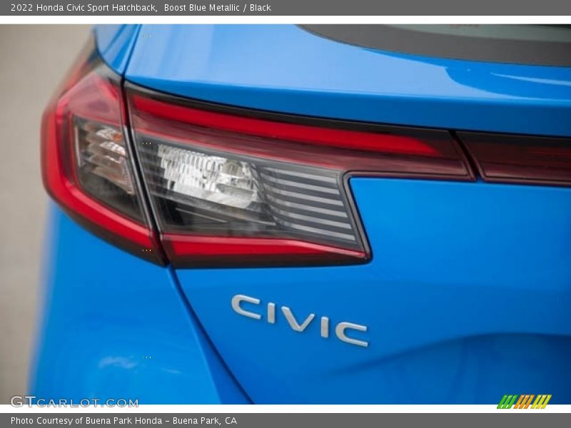 Boost Blue Metallic / Black 2022 Honda Civic Sport Hatchback