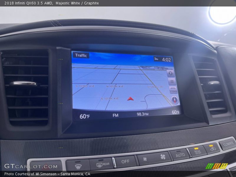 Majestic White / Graphite 2018 Infiniti QX60 3.5 AWD
