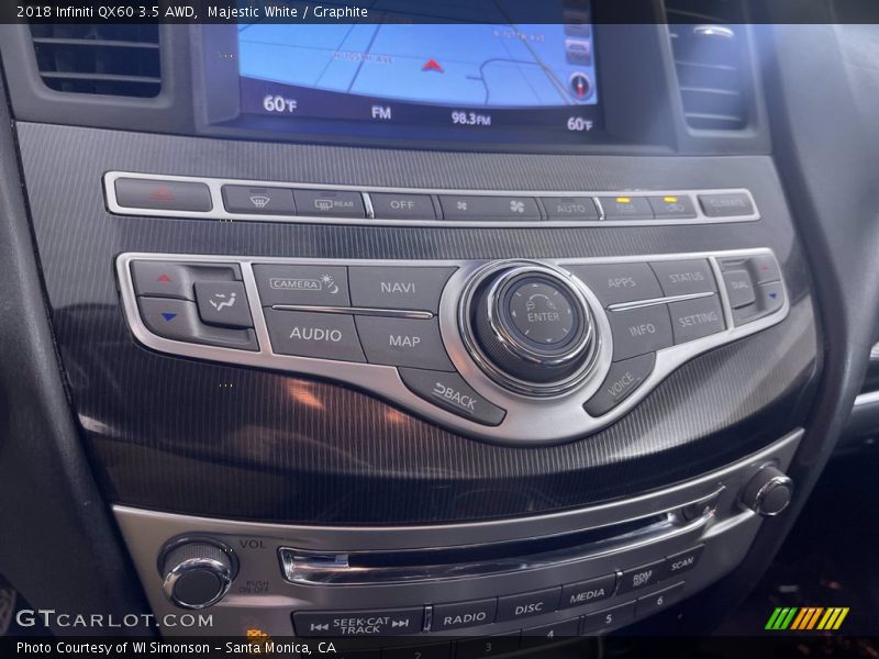 Majestic White / Graphite 2018 Infiniti QX60 3.5 AWD
