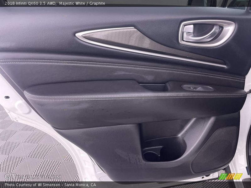 Majestic White / Graphite 2018 Infiniti QX60 3.5 AWD