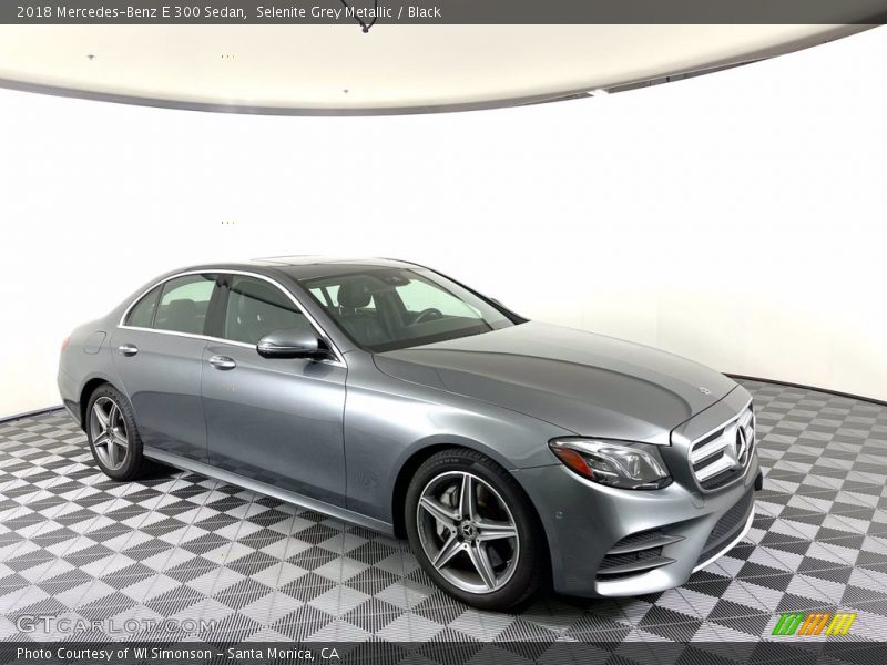 Selenite Grey Metallic / Black 2018 Mercedes-Benz E 300 Sedan