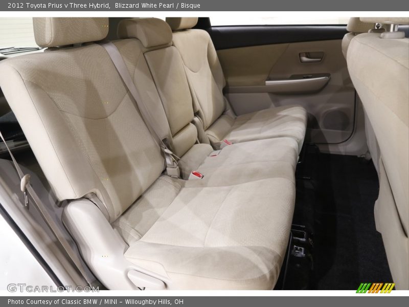 Blizzard White Pearl / Bisque 2012 Toyota Prius v Three Hybrid
